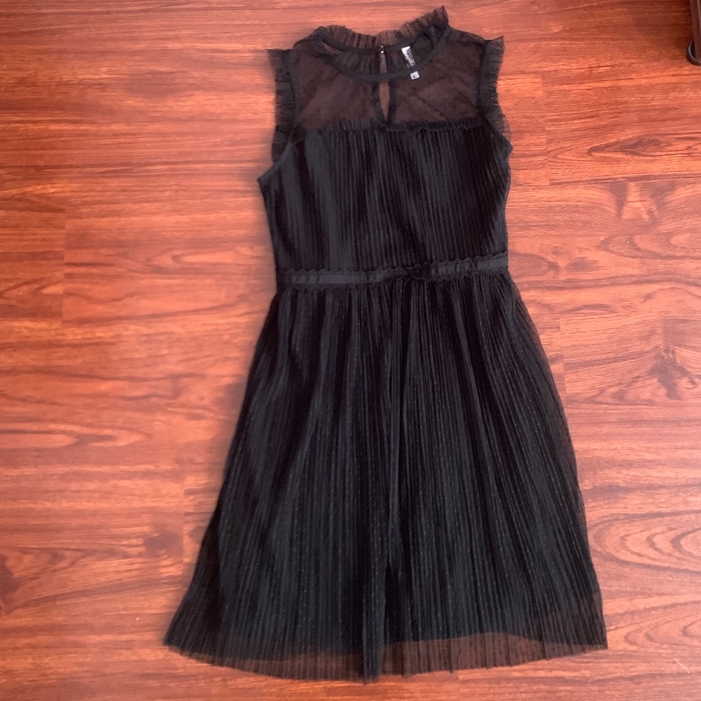 Xhilaration Sleeveless High Neck Illusion Dress